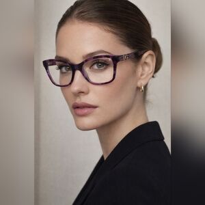 Dolce And Gabbana Purple Cat-Eye Glasses DG3153PM